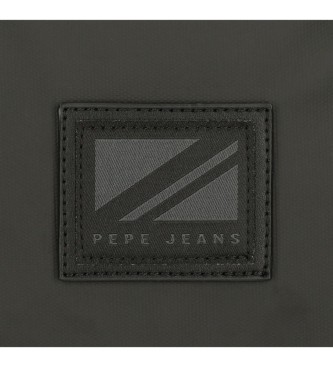 Pepe Jeans Pepe Jeans Hoxton preto mochila de viagem adaptvel suporte para computador e tablet
