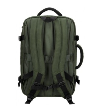 Pepe Jeans Bromley travel backpack with computer holder two compartments khaki