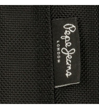 Pepe Jeans Zaino da viaggio Bromley con due scomparti porta computer nero