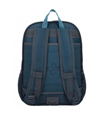 Pepe Jeans Pepe Jeans Edmon two compartments backpack 40 cm adaptable to marine trolley