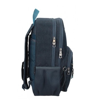 Pepe Jeans Pepe Jeans Edmon two compartments backpack 40 cm adaptable to marine trolley