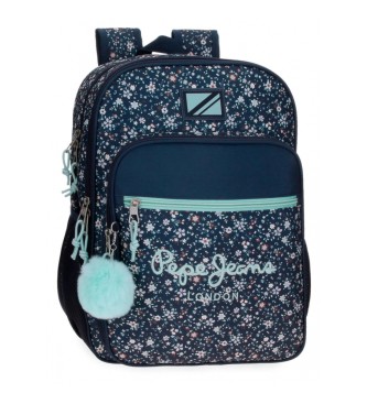 Pepe Jeans Pepe Jeans Alenka school backpack two compartments 40 cm adaptable to navy trolley