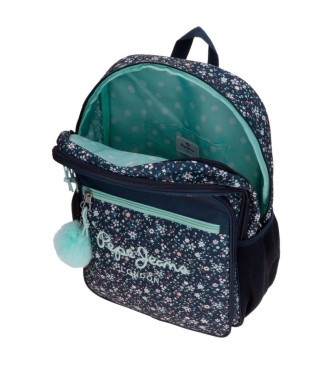 Pepe Jeans Pepe Jeans Alenka school backpack two compartments 40 cm adaptable to navy trolley