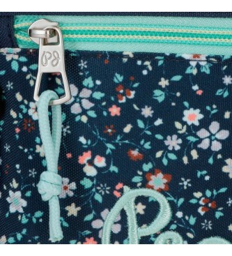 Pepe Jeans Plecak szkolny Alenka dwie komory 40 cm z wózkiem morskim