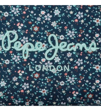 Pepe Jeans Plecak szkolny Alenka dwie komory 40 cm z wózkiem morskim