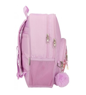 Pepe Jeans Sandra school backpack two compartments 40 cm pink