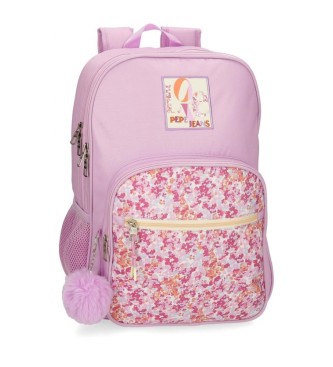 Pepe Jeans Sandra school backpack two compartments 40 cm adaptable to trolley pink