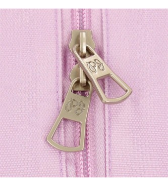 Pepe Jeans Sandra schoolrugzak twee vakken 40 cm met roze trolley