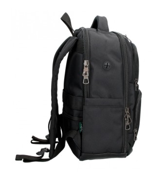 Pepe Jeans Sander laptop backpack two compartments black