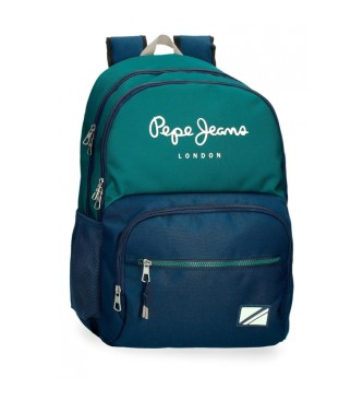 Pepe Jeans Pepe Jeans Ben 45 cm backpack two compartments adaptable to trolley green