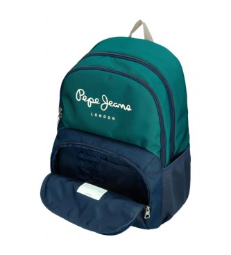 Pepe Jeans Pepe Jeans Ben 45 cm backpack two compartments adaptable to trolley green