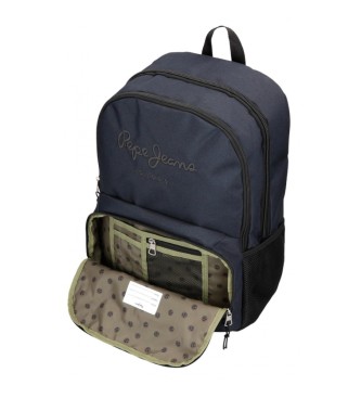 Pepe Jeans Cromwell backpack two compartments 45 cm black