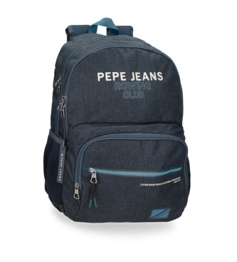 Pepe Jeans Pepe Jeans Edmon backpack two compartments adaptable to navy blue trolley