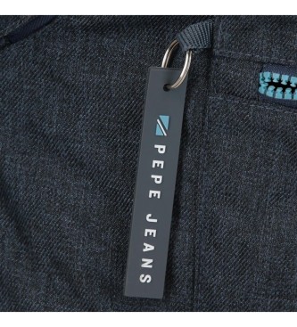 Pepe Jeans Pepe Jeans Edmon nahrbtnik z dvema predaloma, prilagodljiv mornarsko modremu vozičku