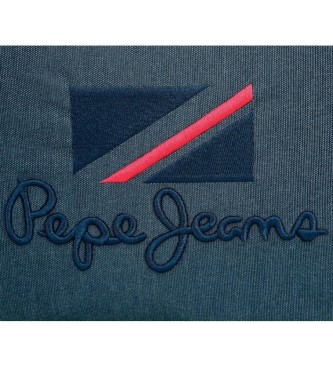 Pepe Jeans Pepe Jeans Kay 40cm rygsk med to rum, der kan tilpasses mrkebl