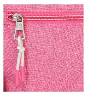 Pepe Jeans Pepe Jeans Luna nahrbtnik z dvojno zadrgo roza -32x44x22cm