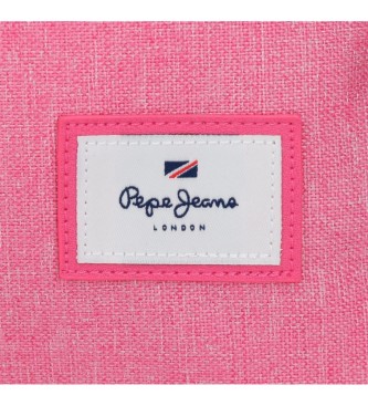 Pepe Jeans Pepe Jeans Luna nahrbtnik z dvojno zadrgo prilagodljiv roza -32x44x22cm
