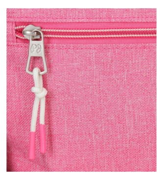 Pepe Jeans Pepe Jeans Luna Luna dobbelt lynls rygsk med trolley pink -32x44x22cm