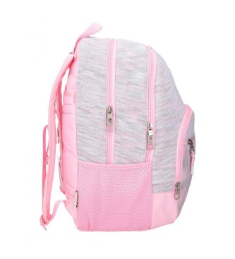 Pepe Jeans Pepe Jeans Miri Rucksack zwei Fcher 45 cm anpassbar an Trolley rosa