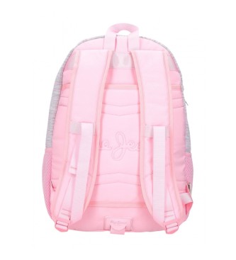 Pepe Jeans Pepe Jeans Miri rygsk to rum 45 cm kan tilpasses til trolley pink