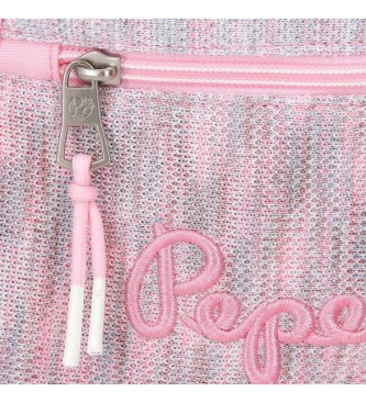 Pepe Jeans Miri rygsk to rum 45 cm med pink trolley