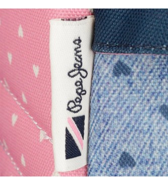 Pepe Jeans Pepe Jeans Noni plecak jeansowy 42 cm niebieski, różowy