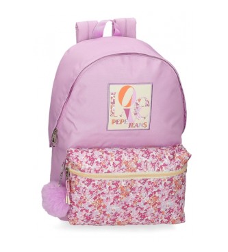 Pepe Jeans Sandra backpack 42 cm adaptable to trolley pink