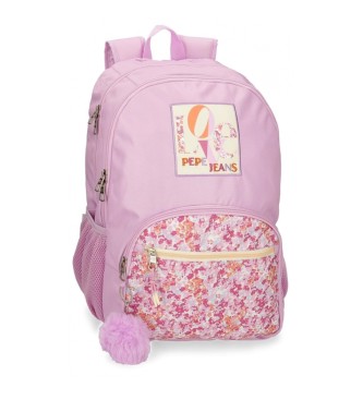 Pepe Jeans Sandra two compartments backpack 45 cm pink