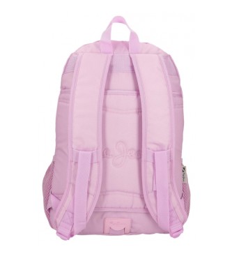 Pepe Jeans Sandra backpack two compartments 45 cm adaptable to trolley pink
