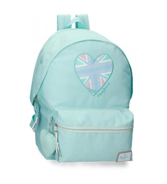 Pepe Jeans Pepe Jeans Nerea adaptable computer backpack two compartments turquoise