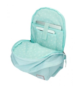 Pepe Jeans Pepe Jeans Nerea adaptable computer backpack two compartments turquoise