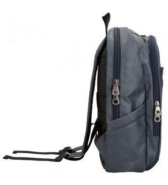 Pepe Jeans Hatfield computer backpack with two compartments marine