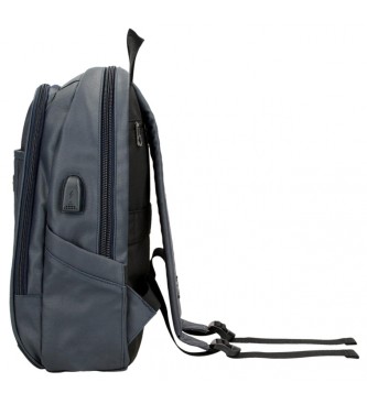 Pepe Jeans Hatfield computer backpack with two compartments marine
