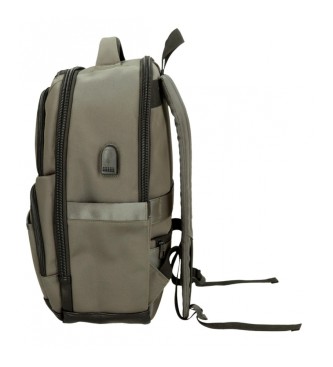 Pepe Jeans Leighton Computer Rucksack zwei Fcher 42 cm grn