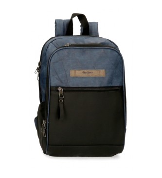 Pepe Jeans Ocean computer backpack with two 12'' compartments black