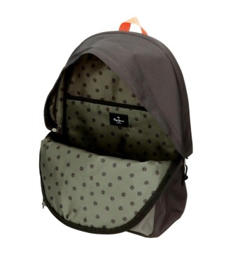 Pepe Jeans Pepe Jeans Cody anpassungsfhig Computer Rucksack zwei Fcher schwarz