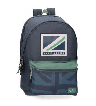 Pepe Jeans Pepe Jeans Tom adaptable computer backpack two compartments dark blue