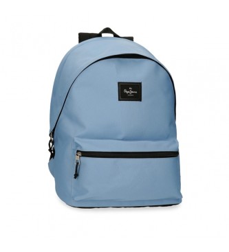 Pepe Jeans Computer backpack two compartments Aris Colorful blue
