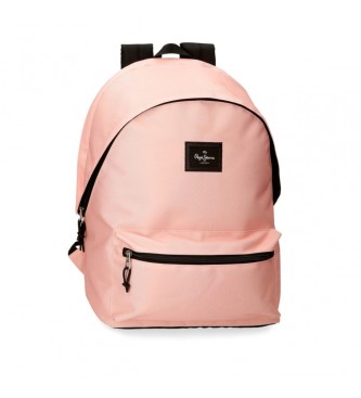 Pepe Jeans Computer backpack with two compartments Aris Colorful pink