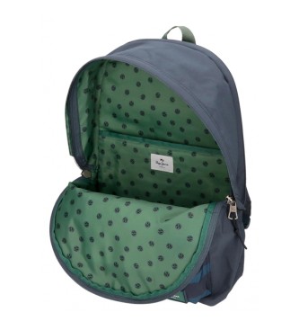 Pepe Jeans Pepe Jeans Tom computer backpack two compartments dark blue