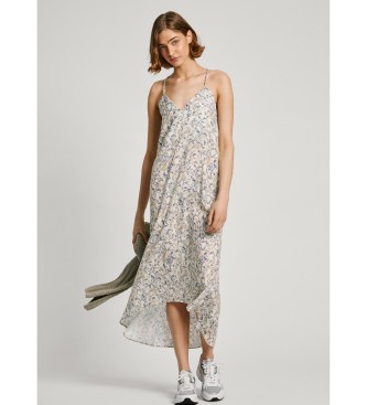 Pepe Jeans Vestido Molly branco ecru