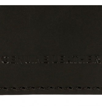 Pepe Jeans Portefeuille - Porte-cartes en cuir Checkbox noir