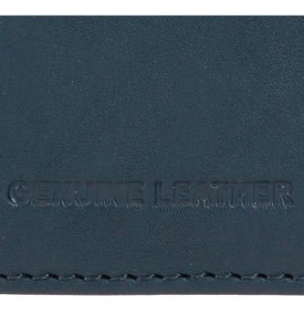 Pepe Jeans Leather wallet - card holder Dual Navy blue