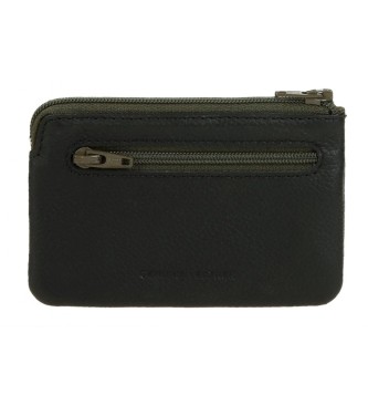 Pepe Jeans Monedero - tarjetero de piel Dual Verde caqui