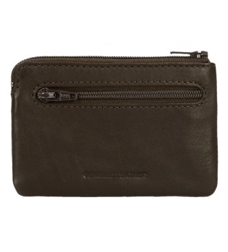 Pepe Jeans Leather Wallet - Leather Card Holder Marshal Brown