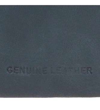 Pepe Jeans Portefeuille en cuir Staple - Porte-cartes Bleu marine
