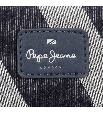 Pepe Jeans Pepe Jeans Celine portemonnee met drie compartimenten in marineblauw