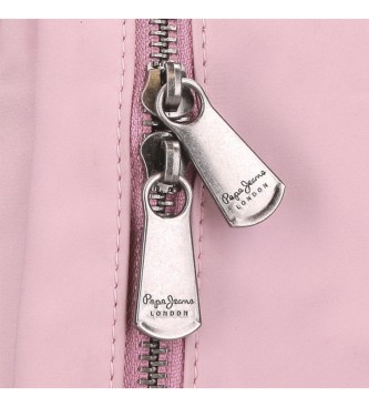 Pepe Jeans Dwukomorowa portmonetka Corin w kolorze różowym