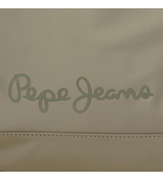 Pepe Jeans Portmonetka Corin z dwiema przegrodami zielona
