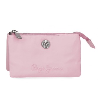 Pepe Jeans Sac  main Corin  trois compartiments rose